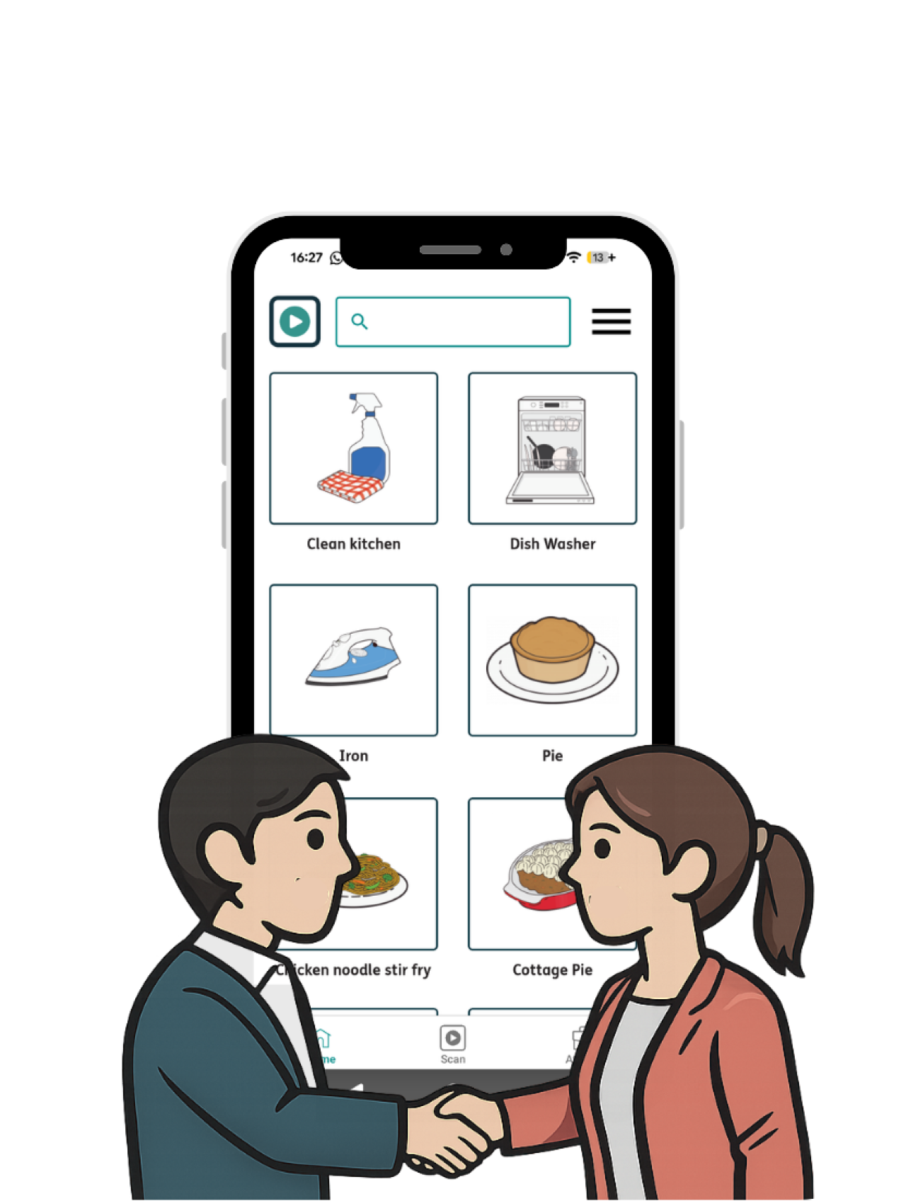 People using the AutonoMe app.